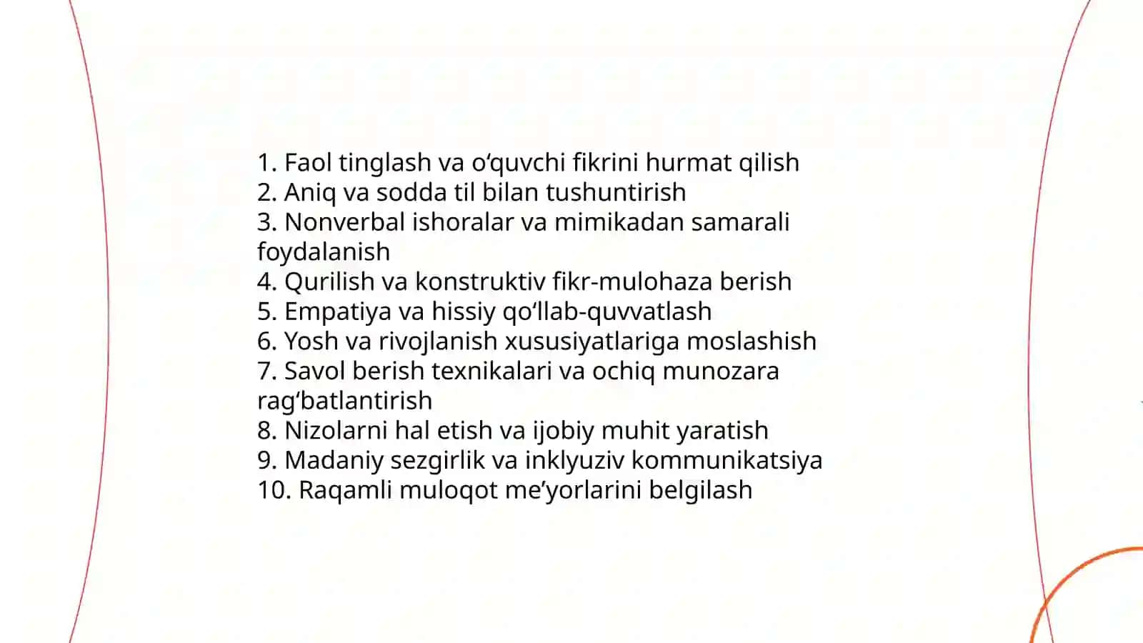 Pedagogning tarbiyachi sifatidagi mahorati 4