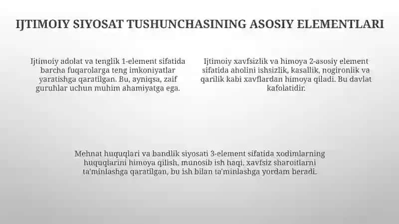 Kuchli ijtimoiy siyosat konsepsiyasi 4