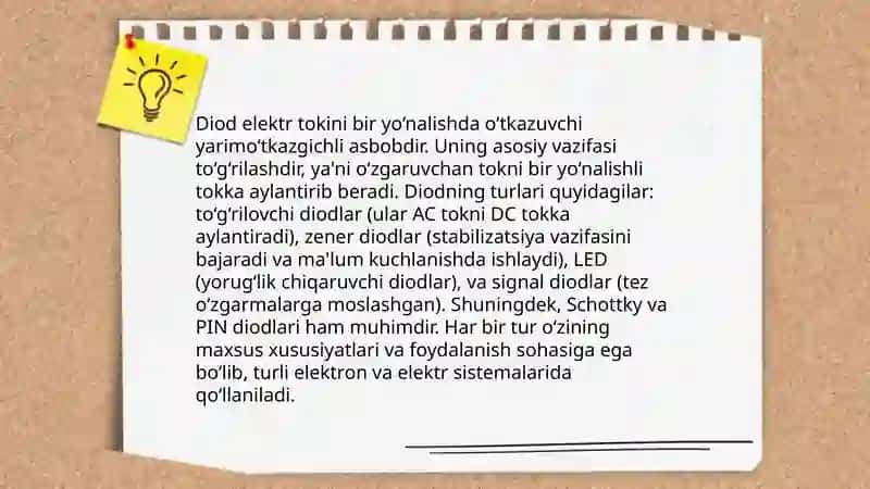 Elektr zanjirini ishlash rejimi 4