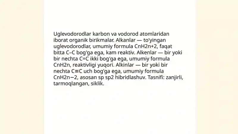 Organik birikmalar va ularning tasnifi, bioorganik kimyo Salimov 4