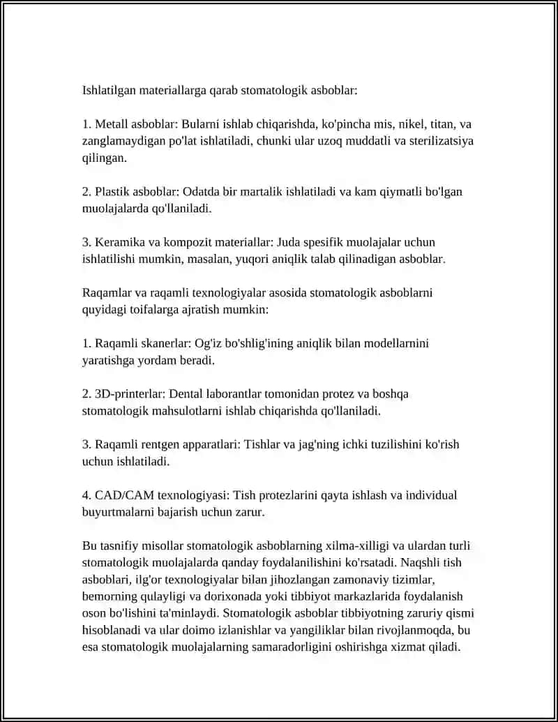 STOMATOLOGIK ASBOBLAR 4