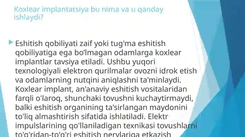 Koxlear implantatsiya qanday ishlaydi? 4