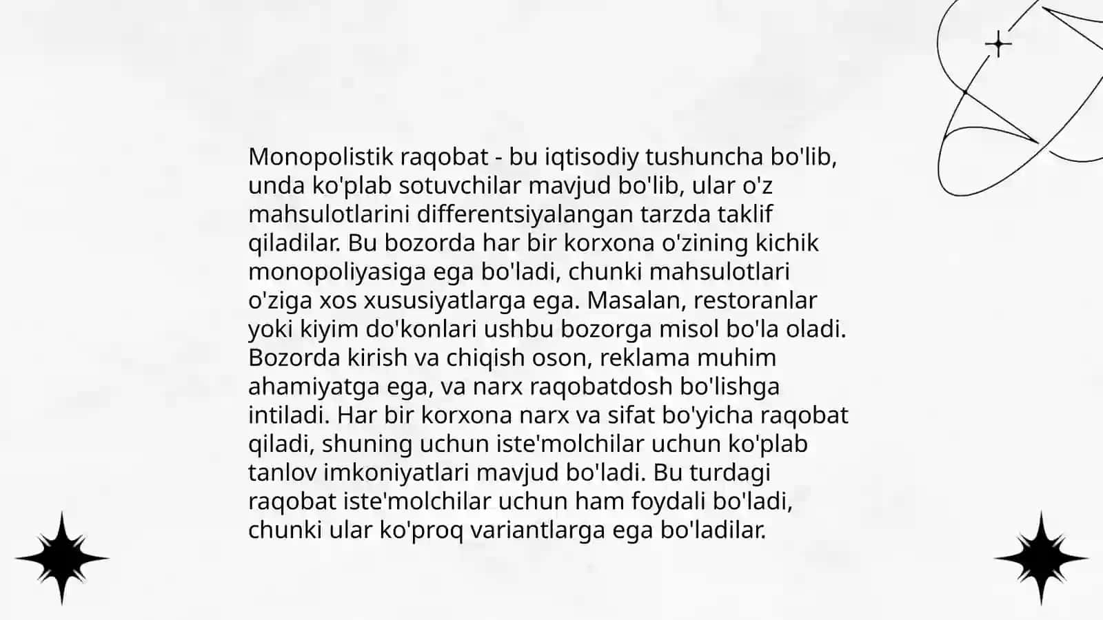 Oligapoliya va monopolistik raqobat 4