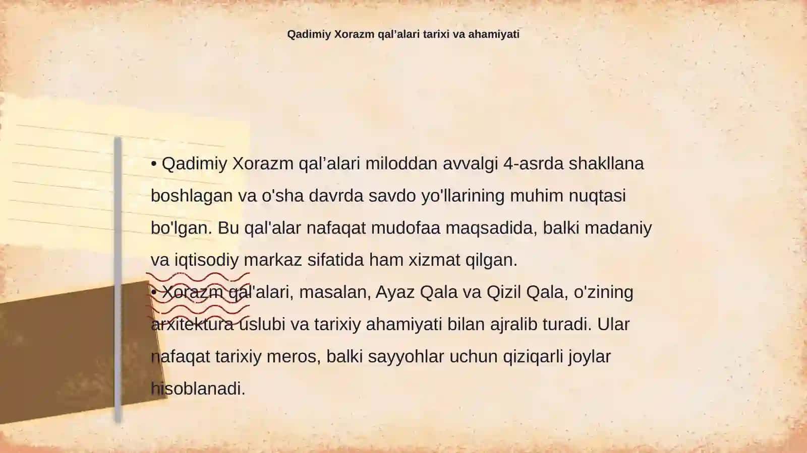 “Qadimiy Xorazm qal’alari safari” tur paketi 4