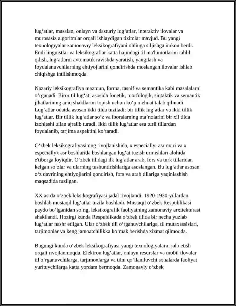 LEKSIKOGRAFIYA (LUG'ATSHUNOSLIK) 4