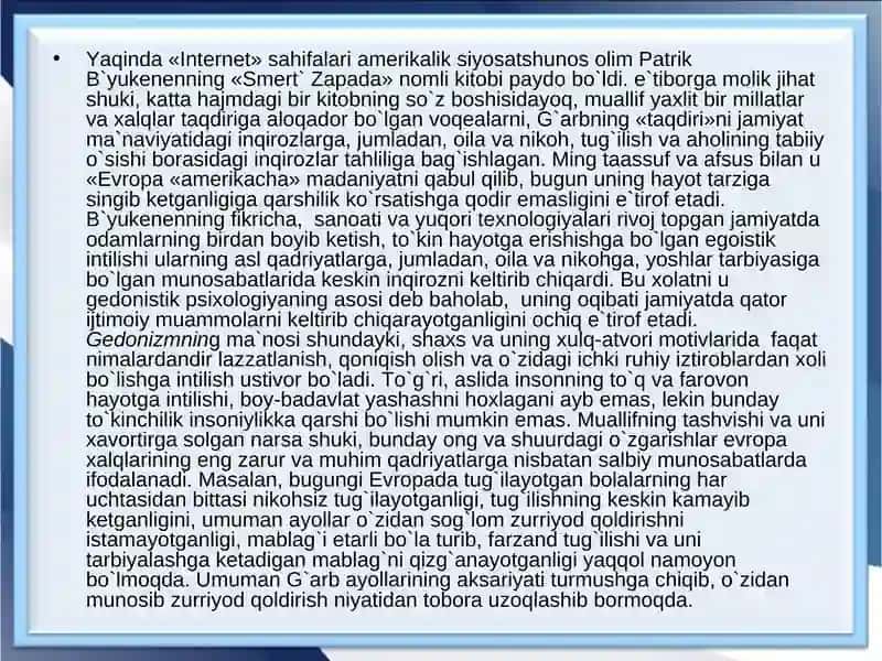 Axborotning inson ongiga ta'sir muammolari 4