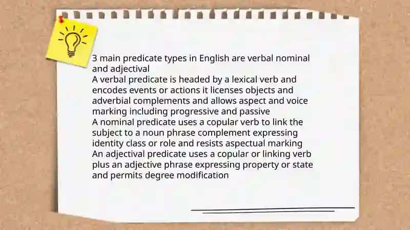 Predication in English Grammar 4