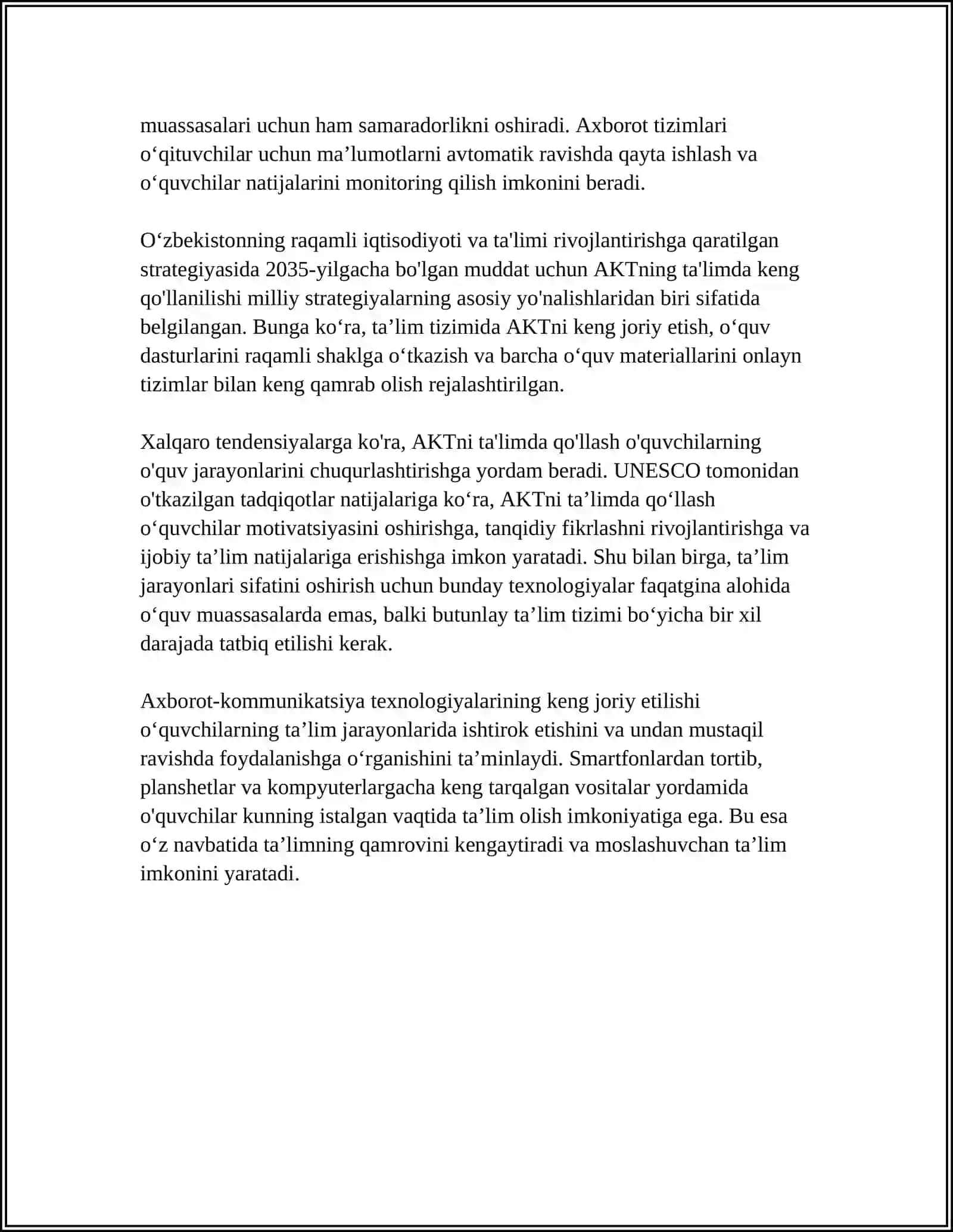 PEDAGOGIK TEXONOLOGIYALAR 4