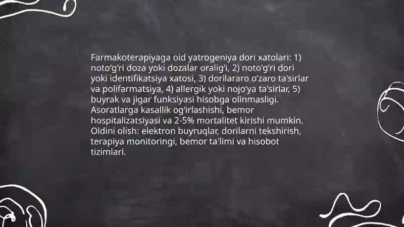 Hozirgi zamon tibbiyotida yatrogeniya muamolari 4