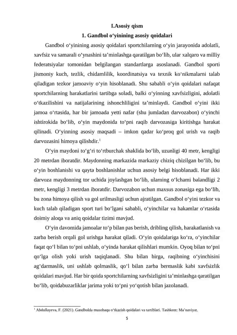 Gandbolda musobaqa o‘tkazish qoidalari 4