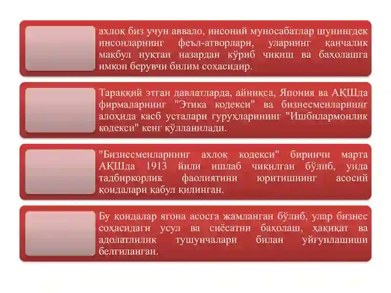 Бизнес этикаси ва маданияти 4