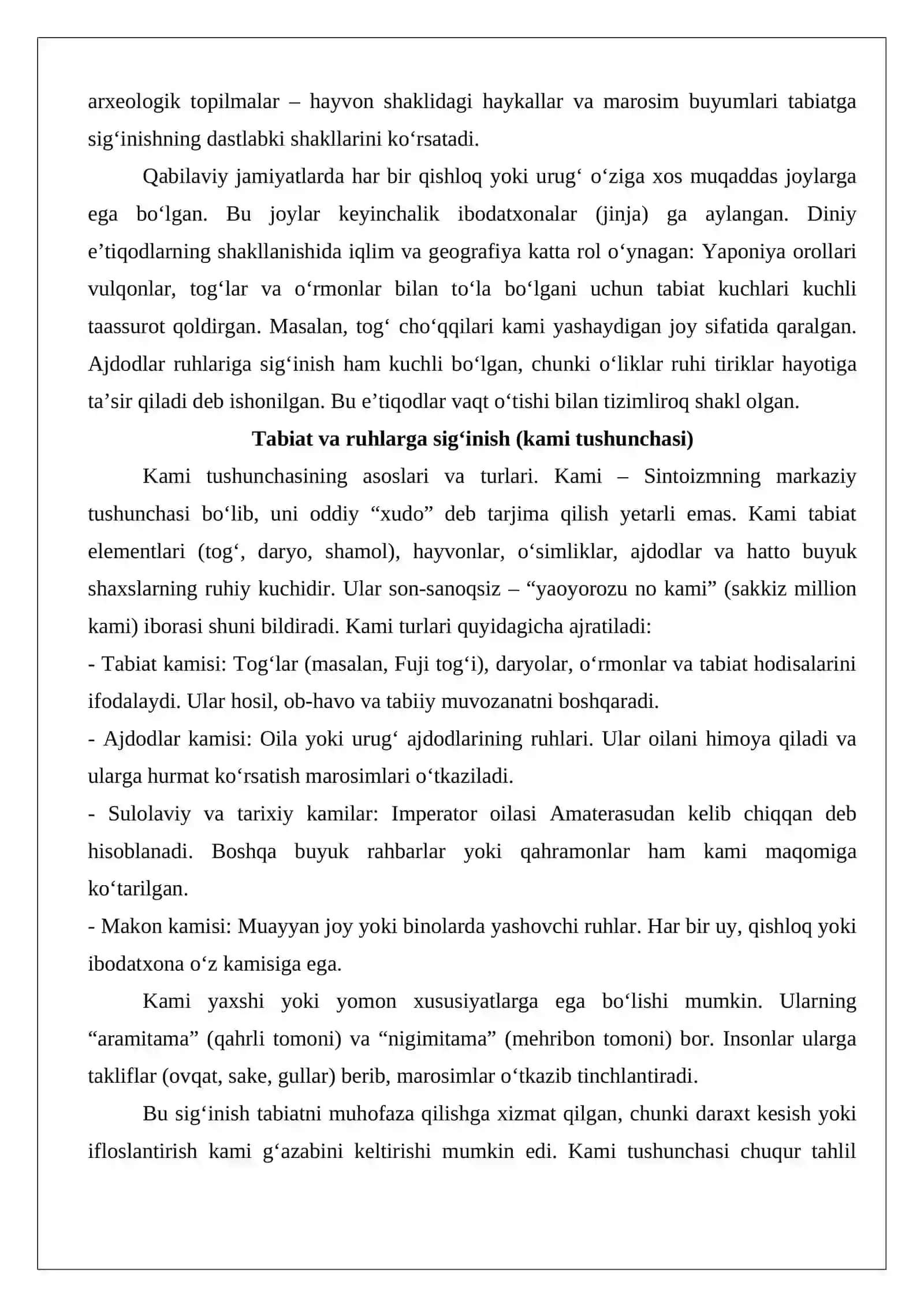 Yapon milliy dini sintoizmning paydo bo‘lishi va rivojlanishi 4