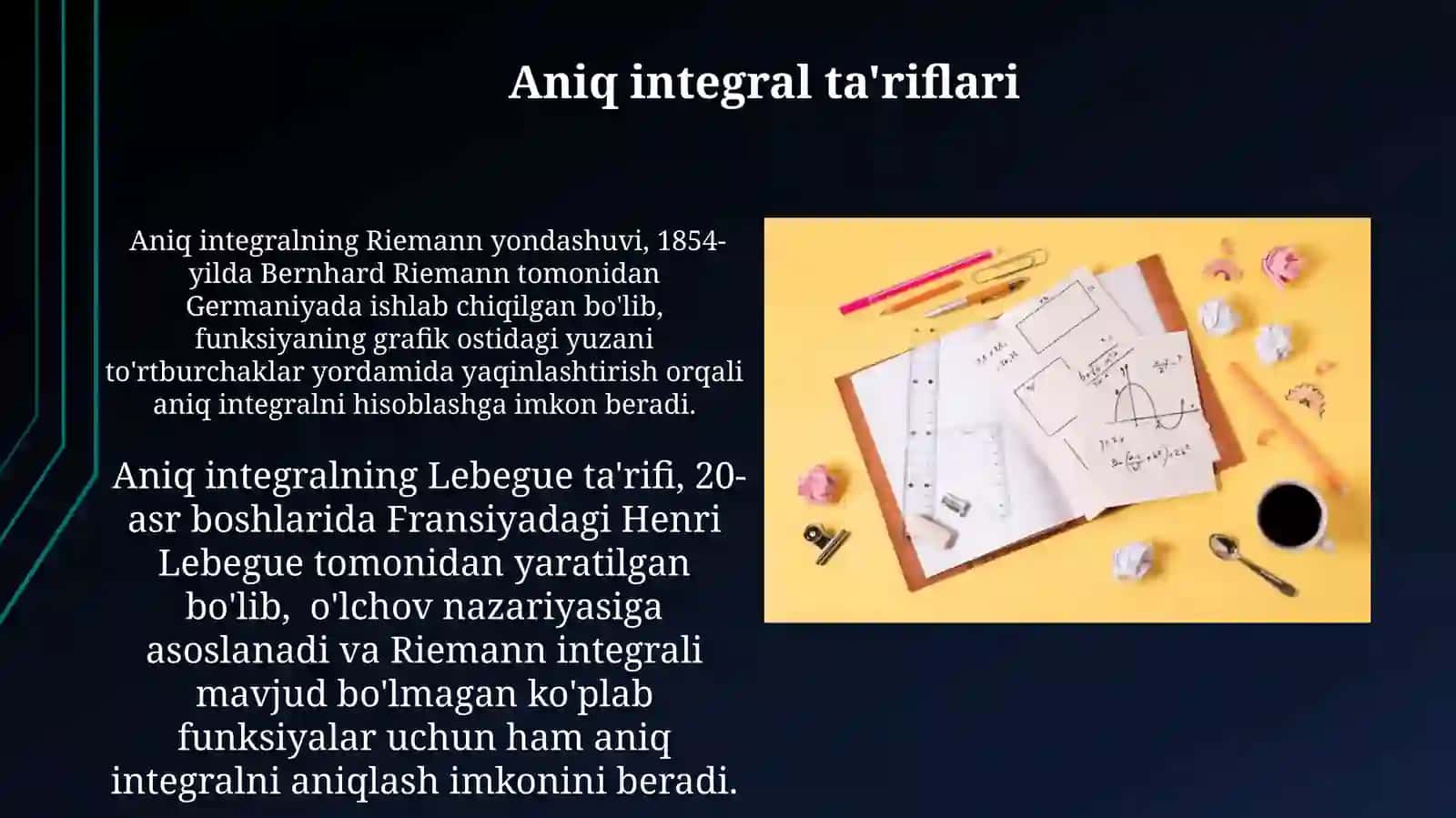 Aniq Integral Ta'riflari 4