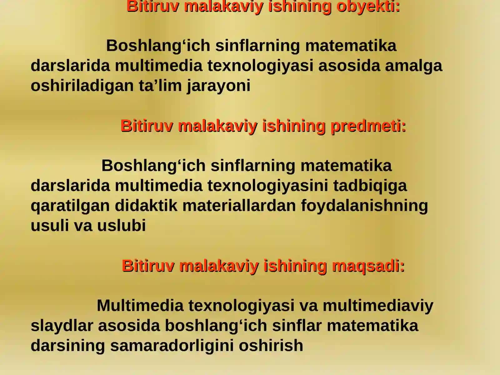 “Boshlang‘ich sinflarning matematika darslarida multimedia texnologiyasidan foydalanish” 4