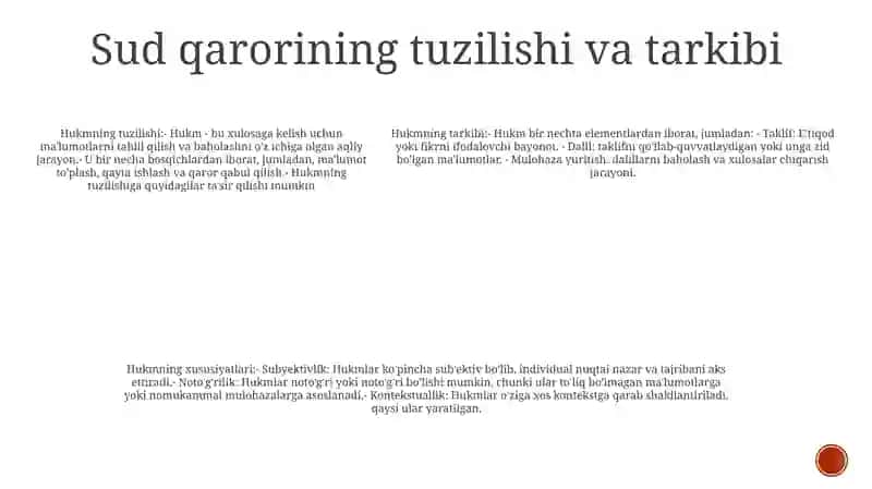 Hukm Tafakkur Shakli Sifatida 4