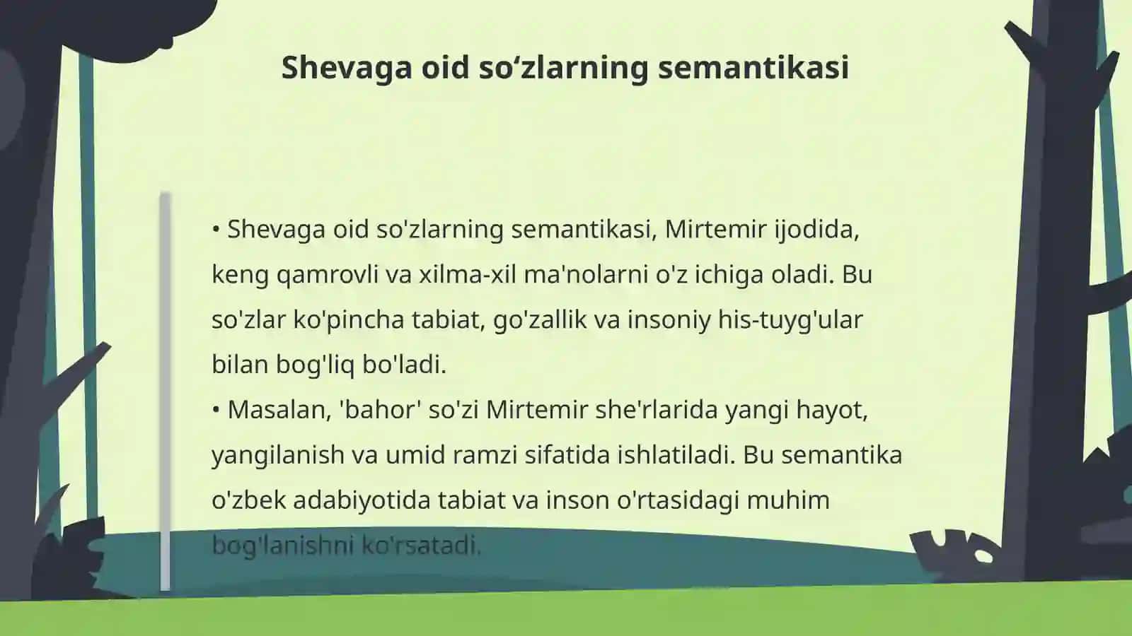 Mirtemir she’riyatida shevaga oid so‘zlarning ishlatilishi 4