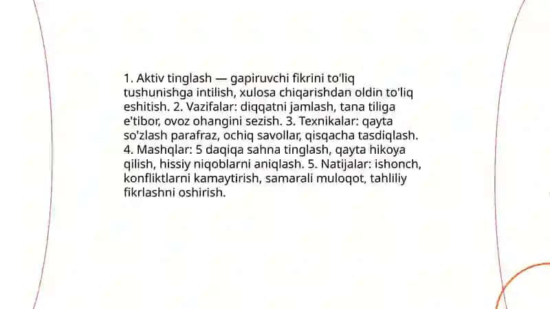 Suhbatni rivojlantirish va tanqid qilish 4