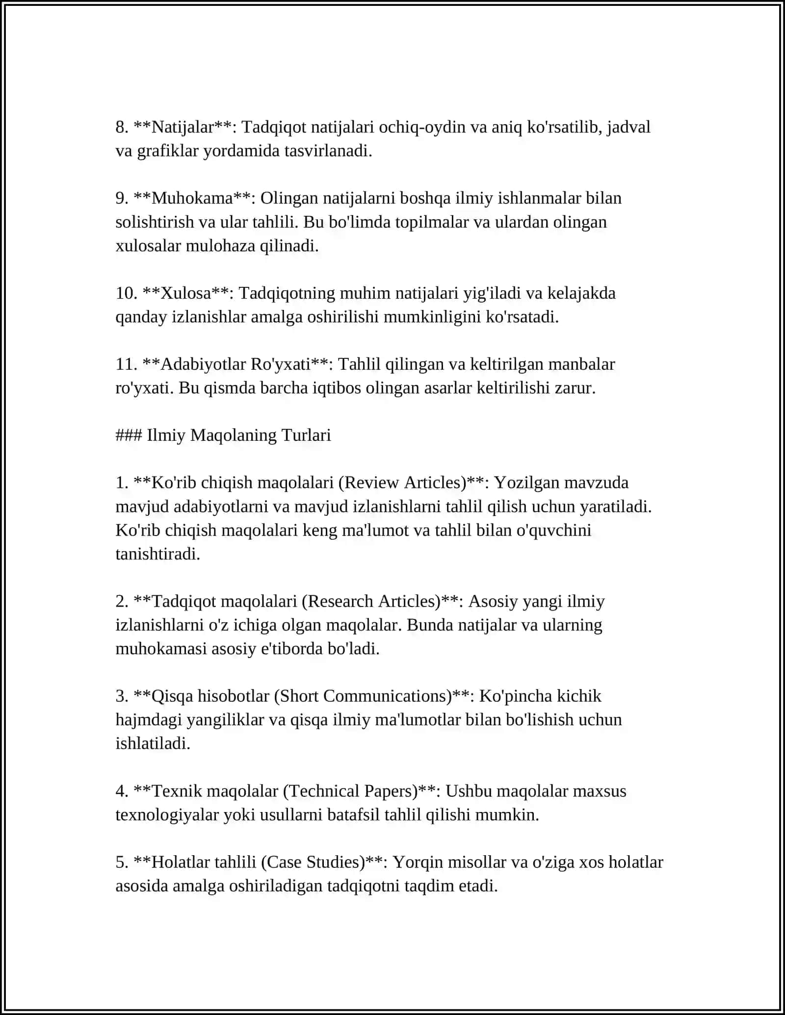 ILMIY MATN JANIRLARI.ILMIY MATN VA AKADEMIK YOZUV 4