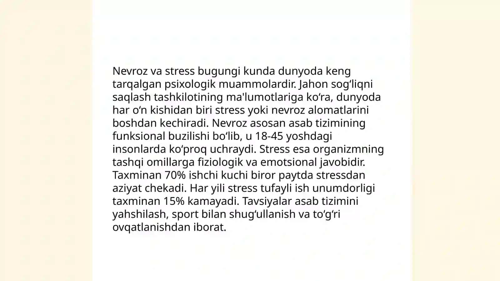Nevroz va uning turlari 4
