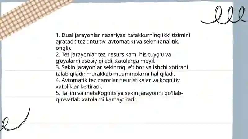 Tafakkur borasidagi psixologik nazariyalar 4
