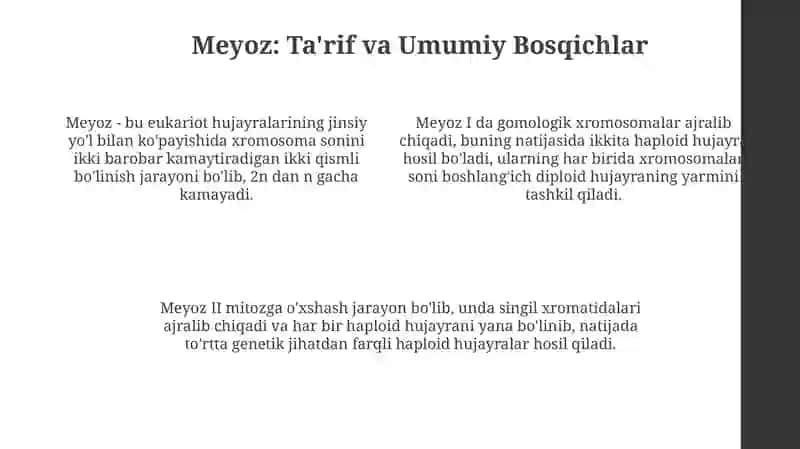 Mitoz va Meyoz 4