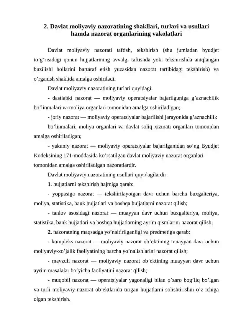 Davlat byudjetining shakllanishi va taqsimlanish xususiyatlari 4