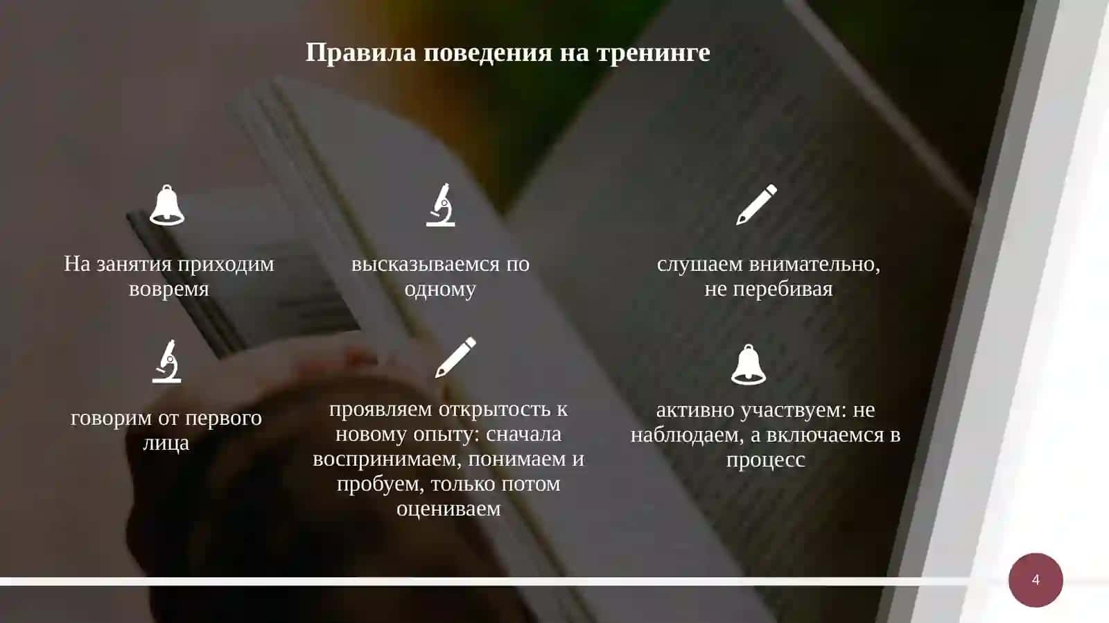 Введение в тренинг «Школа первокурсника» 4