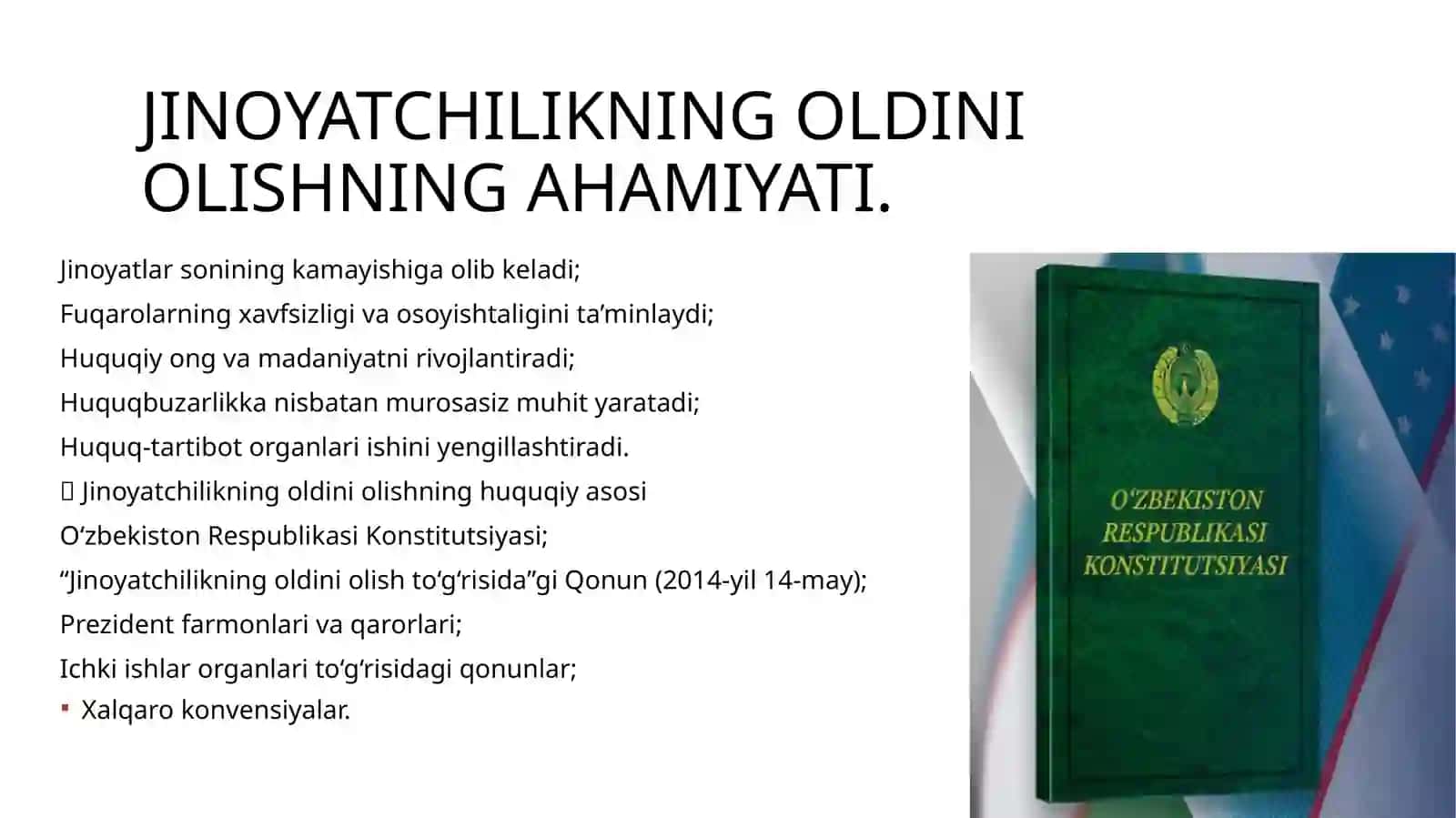 Jinoyatchilikning oldini olish 4
