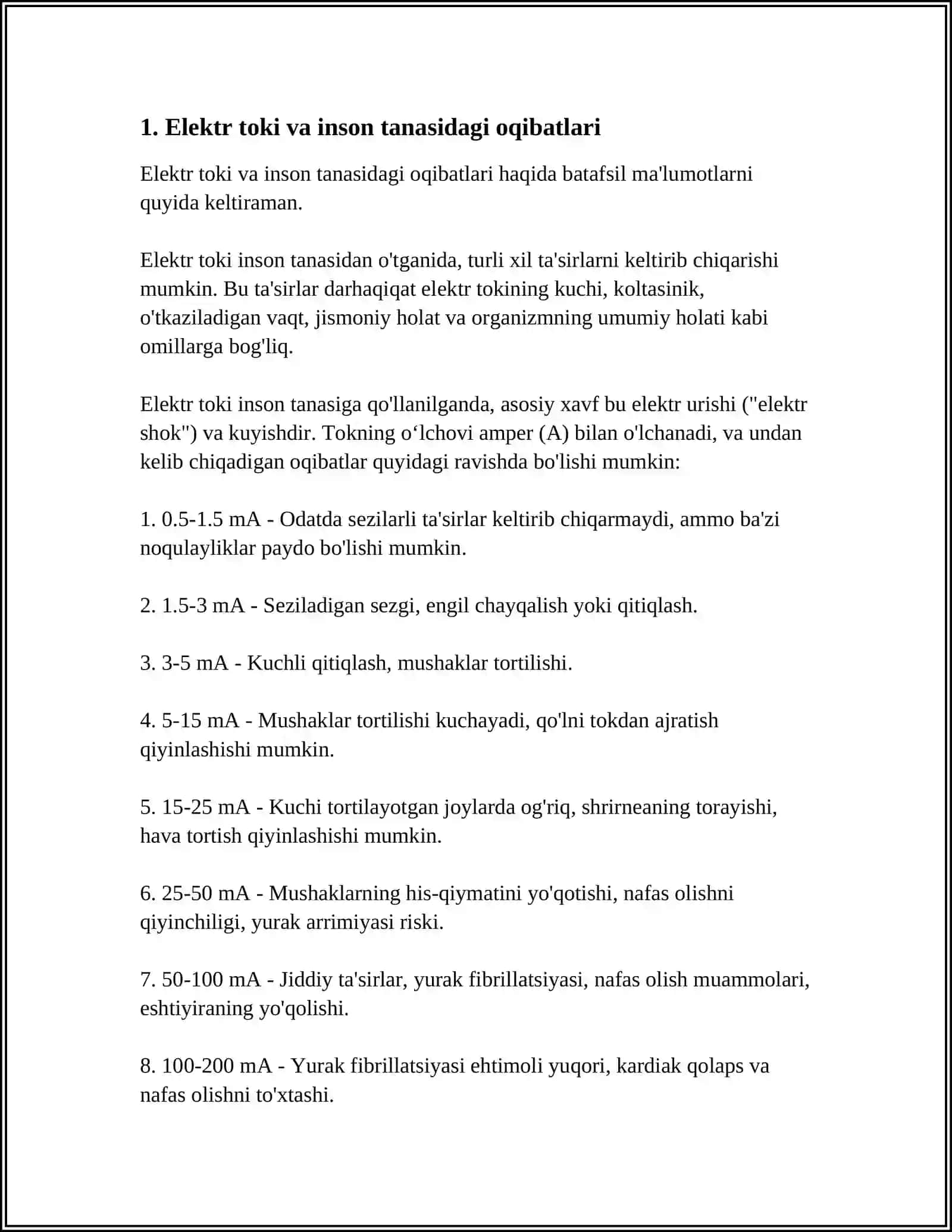 ELEKTR TOKINI INSON ORGANIZMIGA TA'SIRI 4