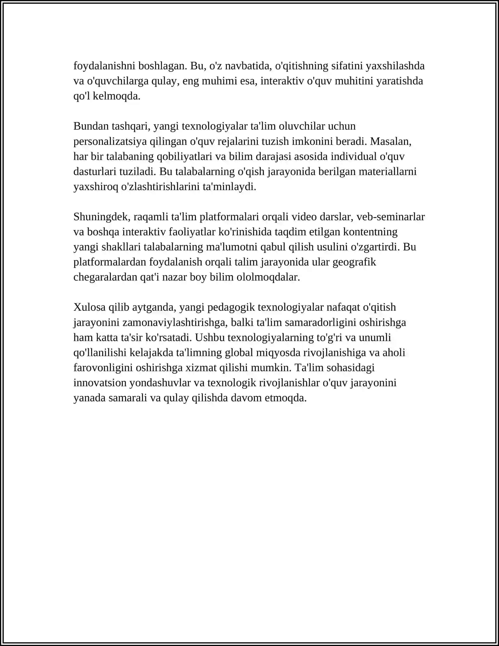 TALIM JARAJONIDA TRANING TUSHUNCHASI 4