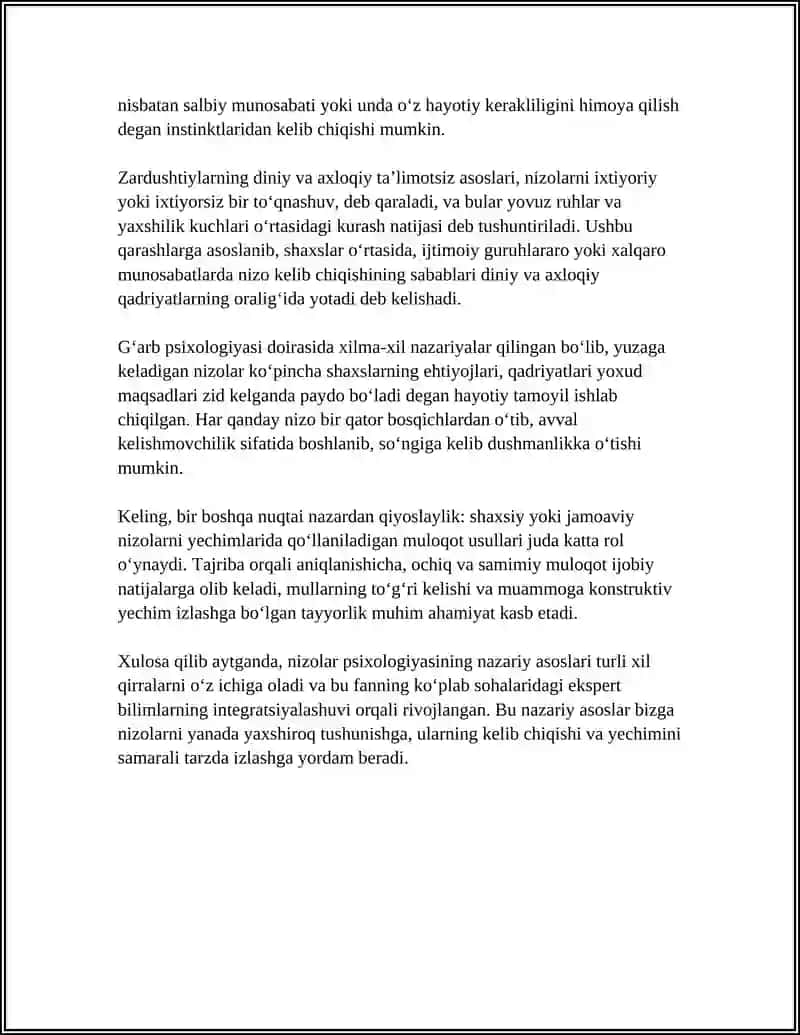 Nizolar psixologiyasi 4