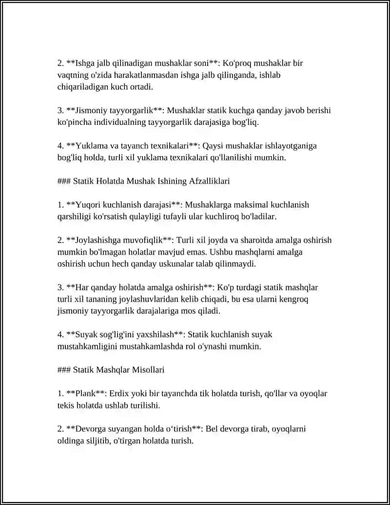 MUSKULLARNING STATIK VA DINAMIK XOLATLARDA BAJARADIGAN ISH TURLARI 4