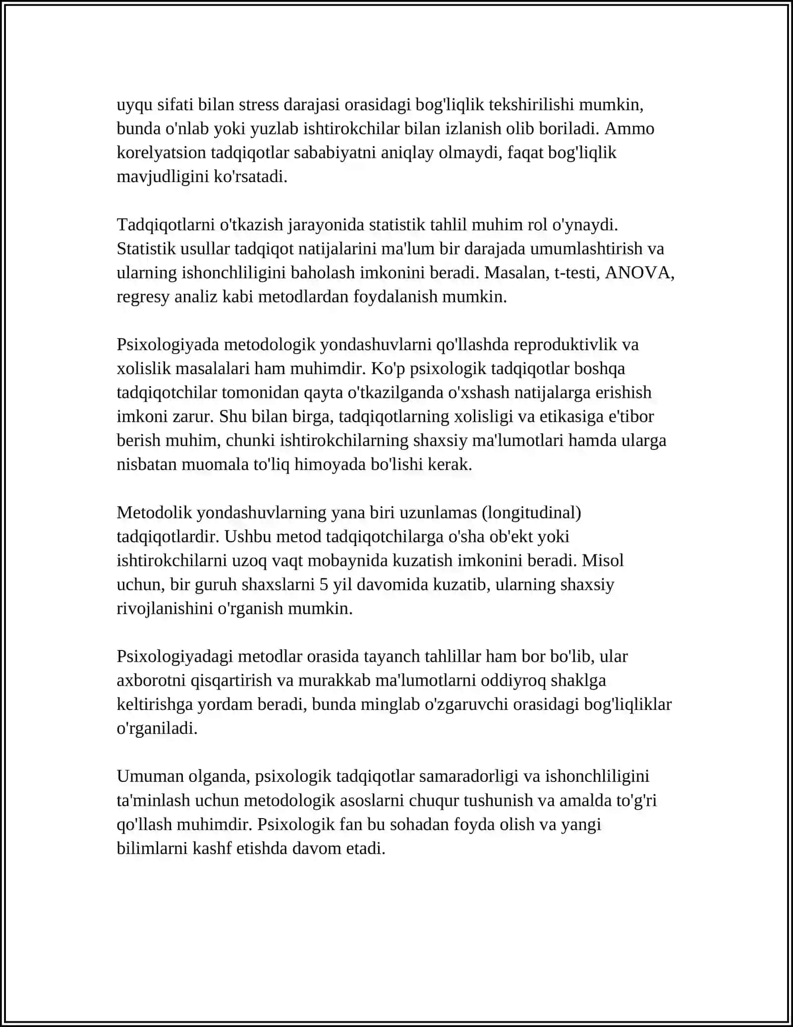 PSIXOLOGIYA TADQIQ METIDLARI 4