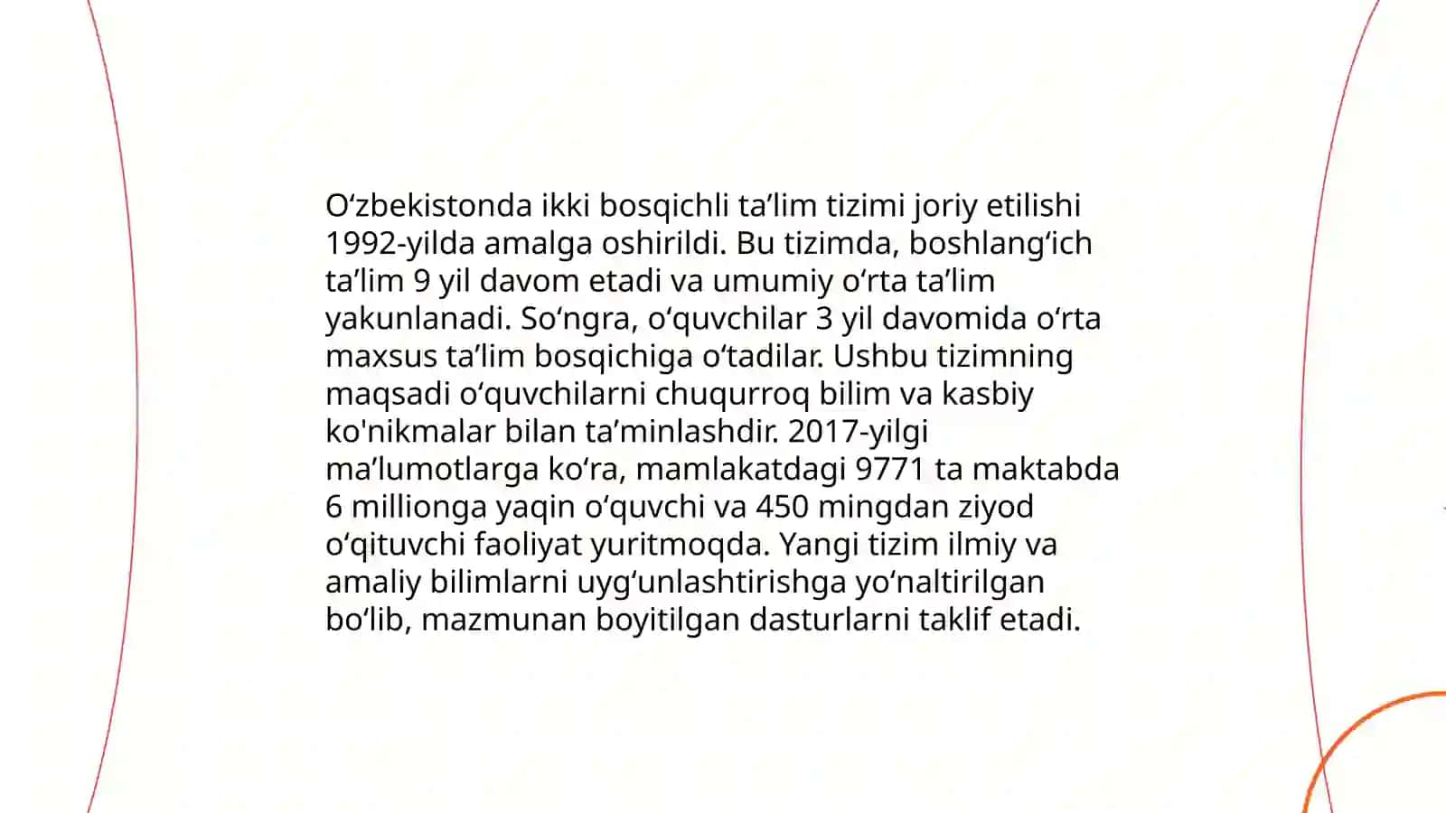 Mustaqillik davri ta'lim islohotlari 4