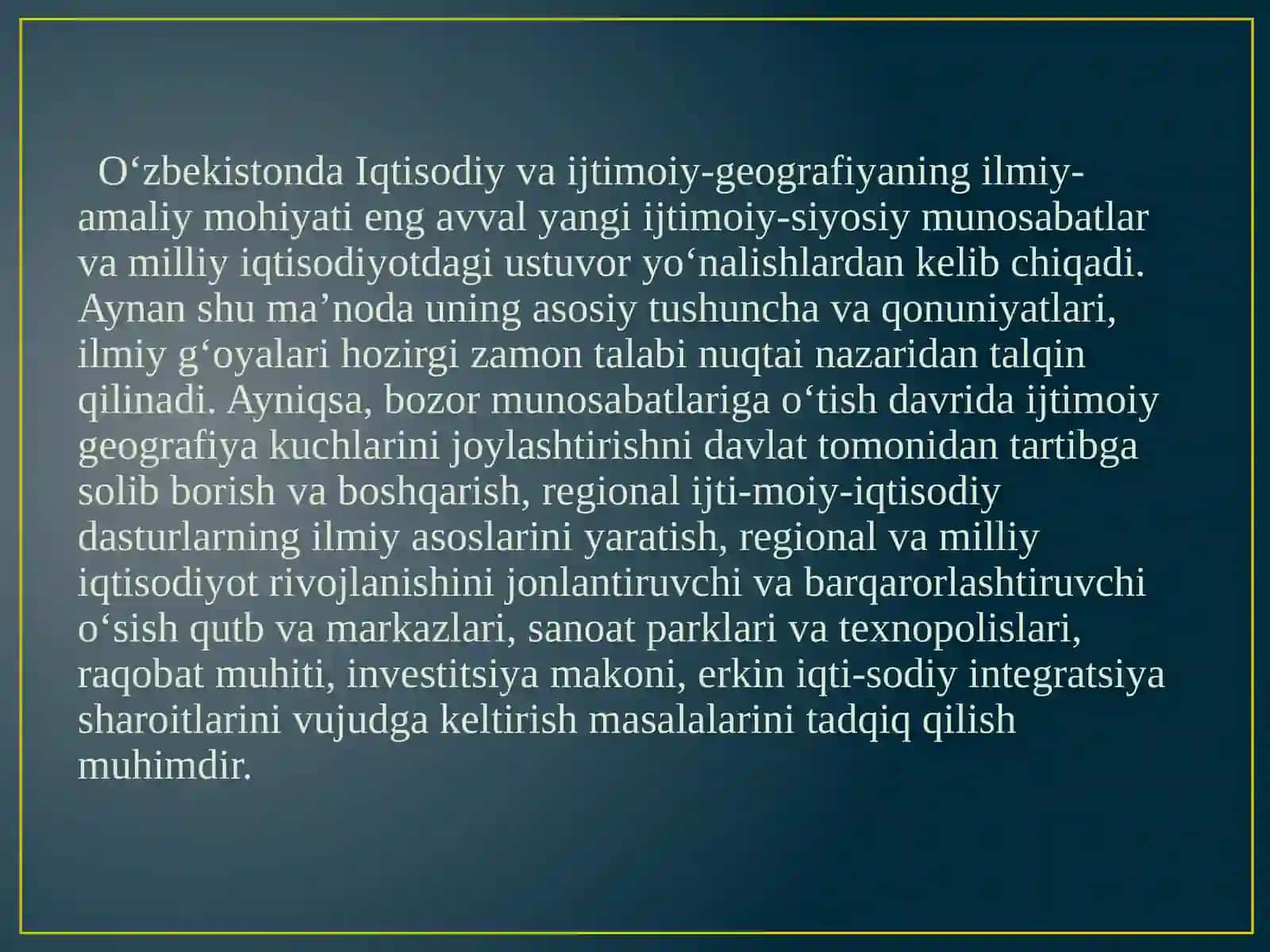 IQTISODIY VA IJTIMOIY GEOGRAFIYANING TADQIQOT USULLARI 4