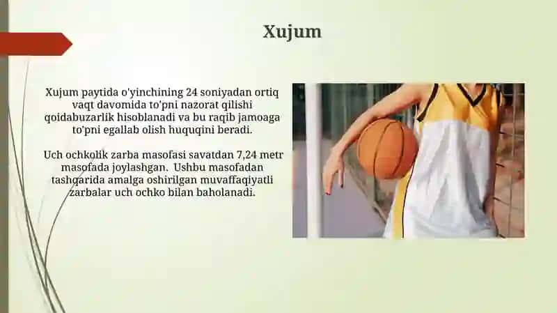 Basketbol o'yini qoidalari 4