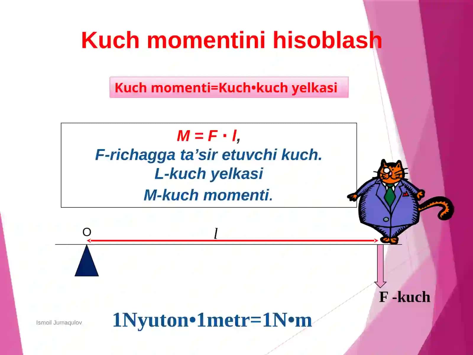 Richag vauning muvozanat sharti 4