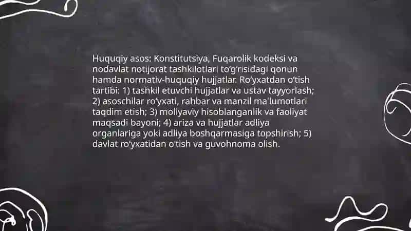 Nodavlat va notijorat tashkilotlar 4
