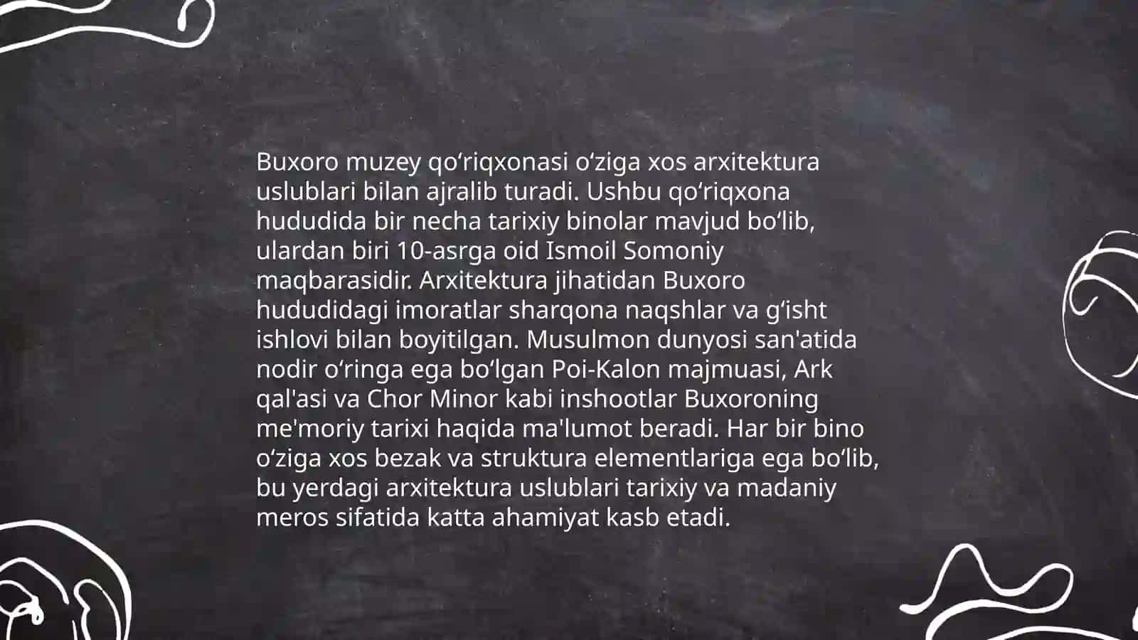 Buxoro davlat badiiy meʼmorchilik muzeyi 4