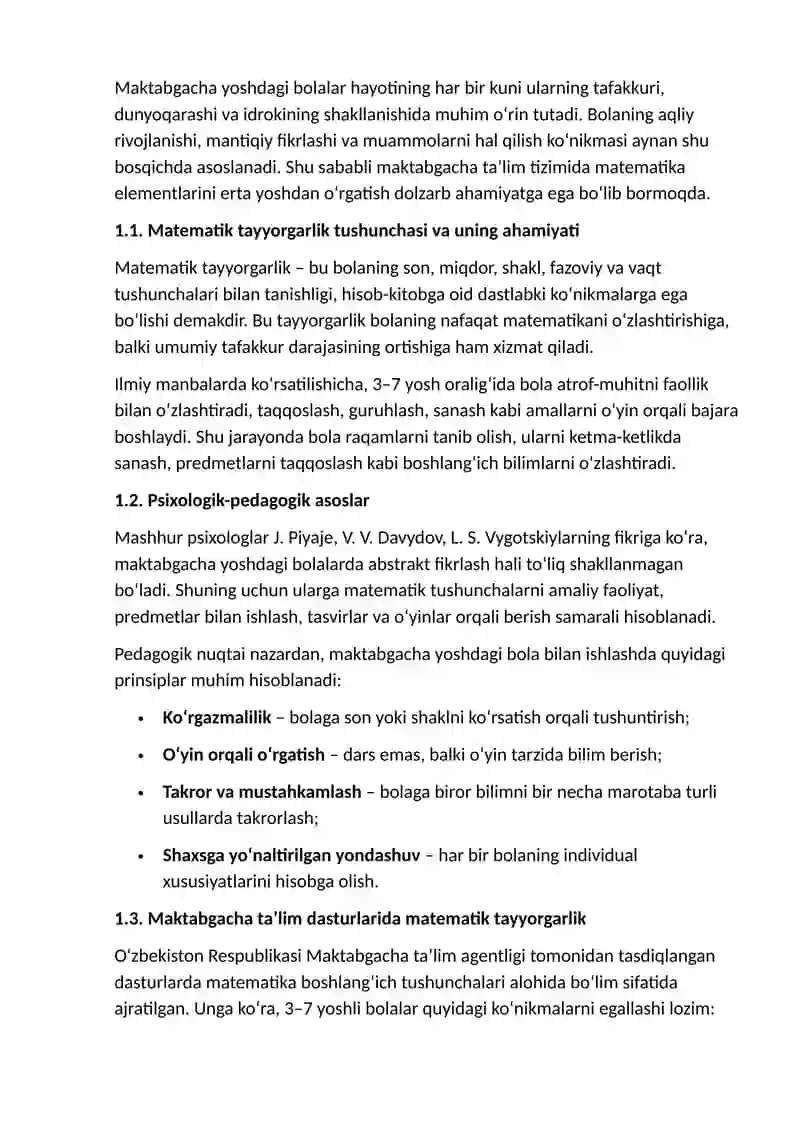 Matematik Tayyorgarlik 4