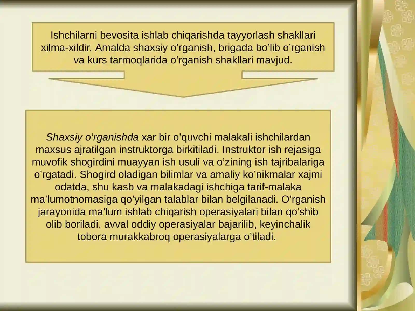 Mehnatsharoitlarini yaxshilash 4
