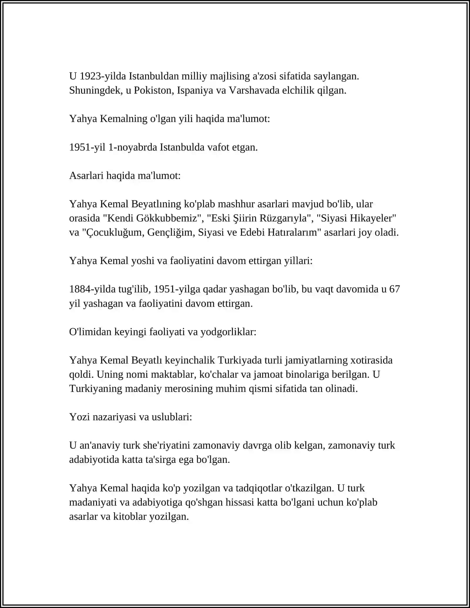 YAHYA KEMAL BEYATLI 4