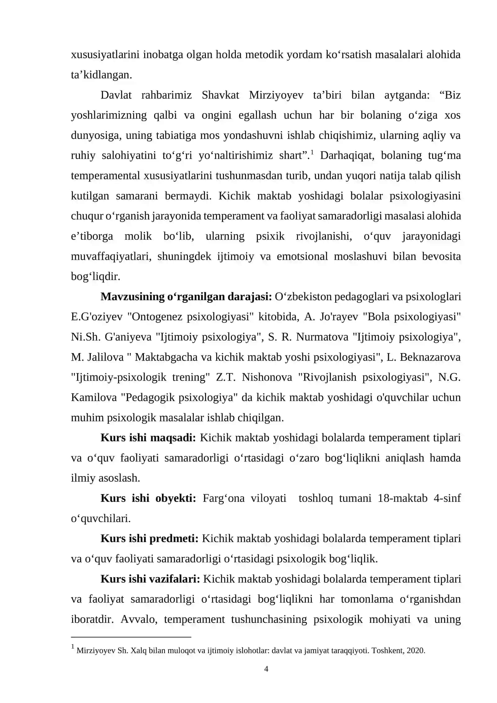 Kichik maktab yoshida temperament tiplari va faoliyat samaradorligining ozaro bog'liqligi 4