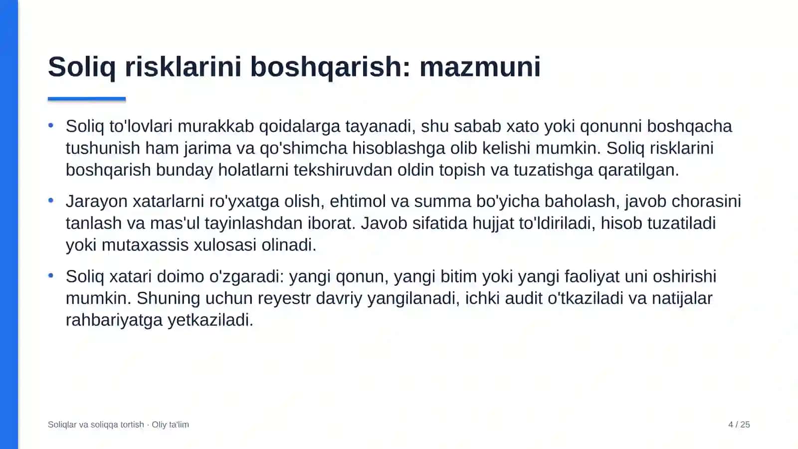 Xususiy maktablarda soliq risklarini boshqarish 4