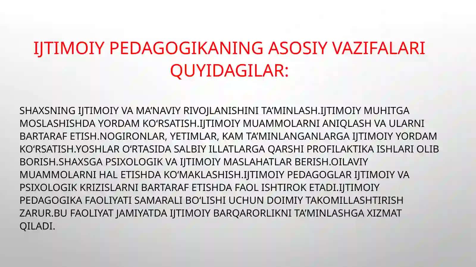 Ijtimoiy pedagogik faoliyat turlari va ularning ahamiyati 4
