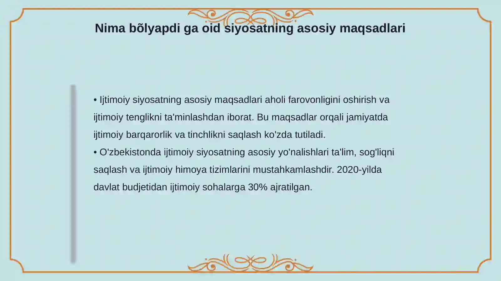 Ijtimoiy siyosat tushunchasi 4