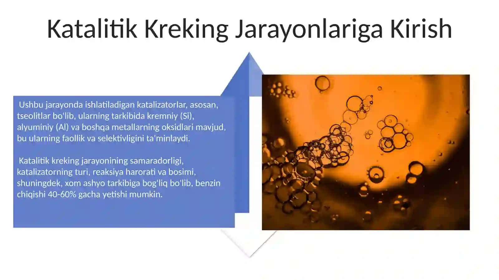 Katalitik kreking jarayonlari va katalizatorlar 4