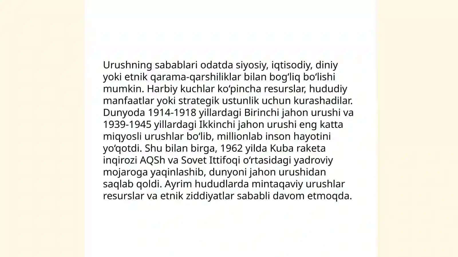 Birichi jahon urushi va uning Turkistonga tasiri 4
