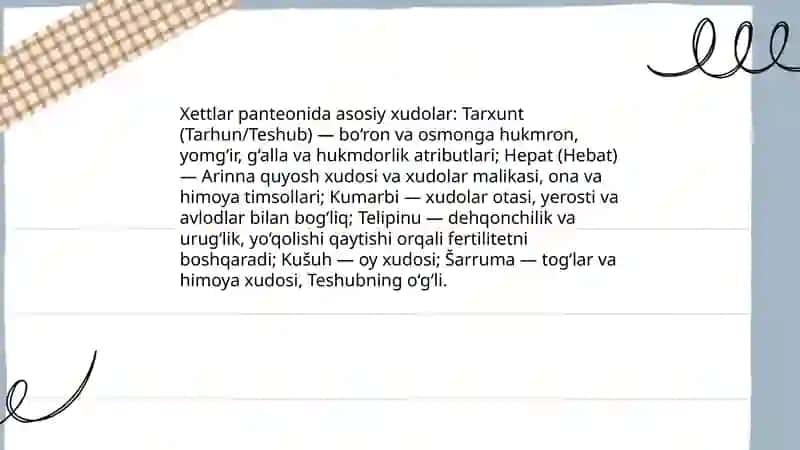Qadimgi xettlar dini 4