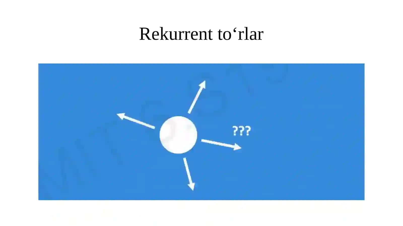 Rekurrent to‘rlar 4